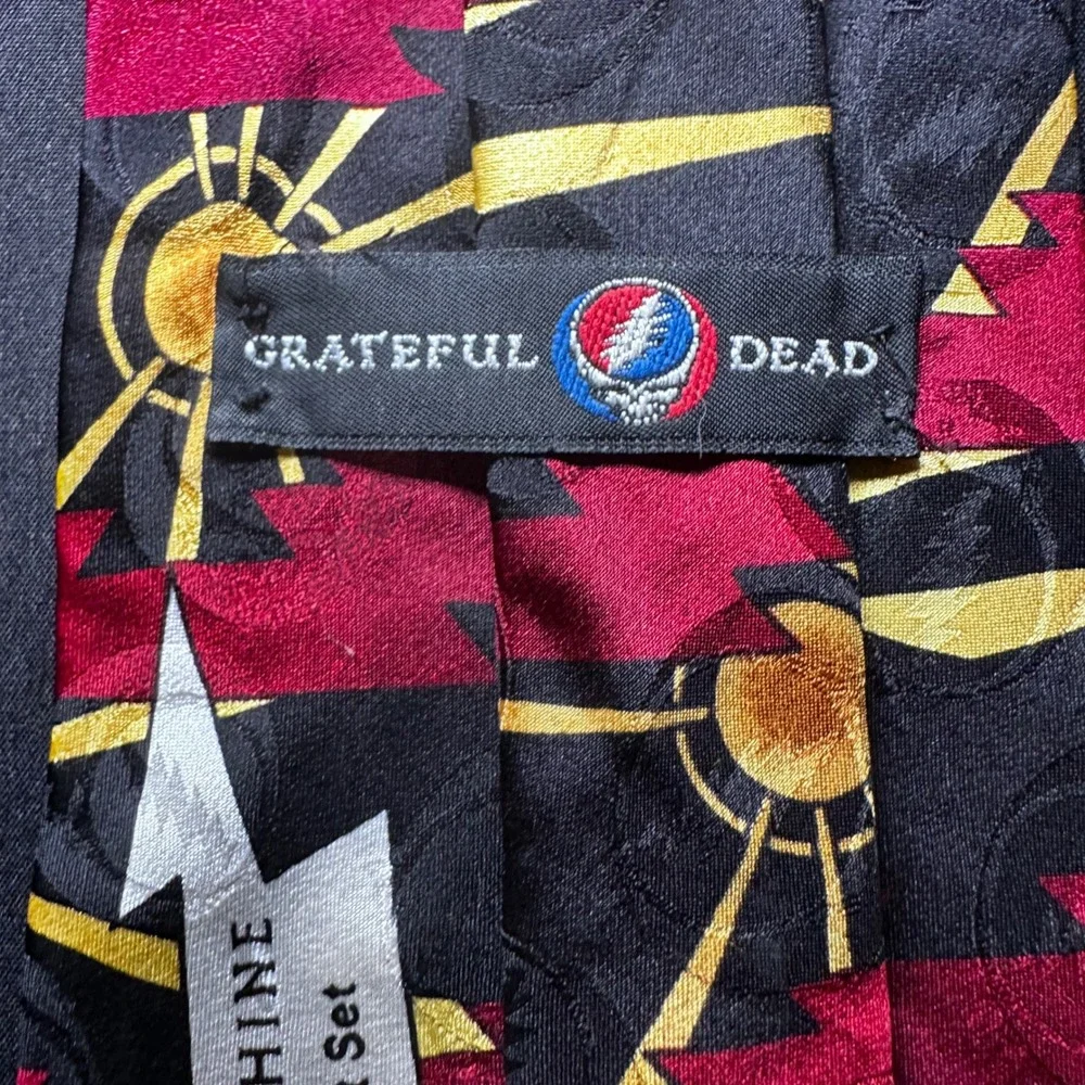 Vintage 1996 Grateful Dead Tie Men's Sunshine First Set 100% Silk‎ Made in USA